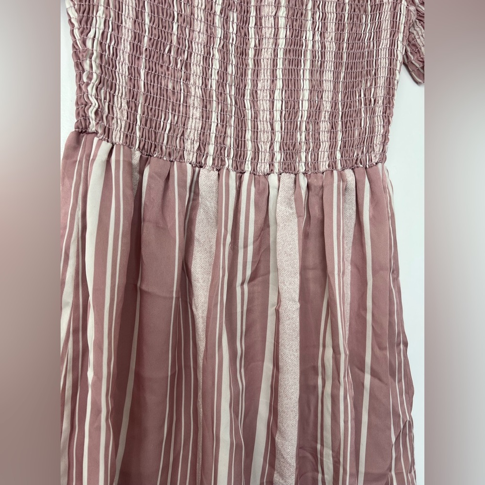 Show Me Your Mumu Pink and White Dolly Smocked Dress - Picture 11 of 16